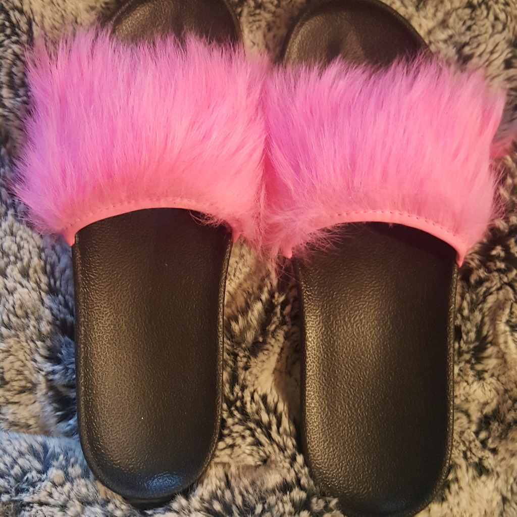 Ugg Hot Pink Shearling Slippers